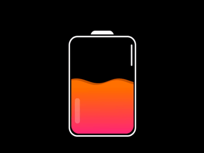 Battery Charging Animation animation app clean design graphic design icon illustration minimal ui ux
