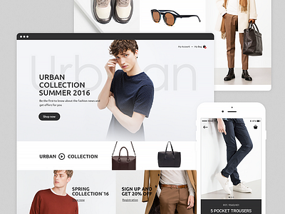Urban Collection // e-commerce e commerce online shop ui ux