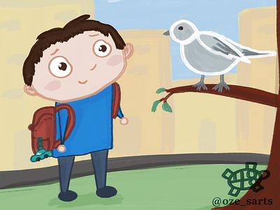 Apology childrens book childrens illustration color dove illustration