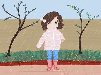 Girl in the rain