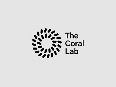 The Coral Lab Logo brand branding brandmark circles clean logo coral design flat logo freelance designer great logo living logo logomark minimalist ocean reef research simple logo timeless