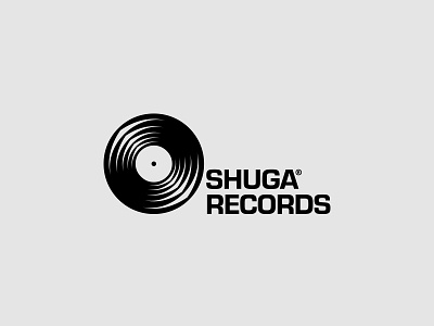 Shuga Records Logo branding brandmark clean logo design designer flat logo freelance great logo logo minimalist music label record label record player record shop simple logo timeless