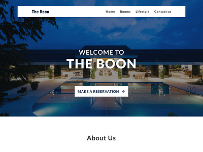 Resort landing Page