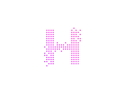Dot H branding design logo vector