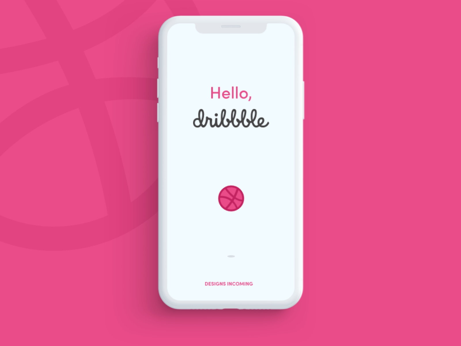 Hello Dribbble animation app debut design dribbble minimal ui ux