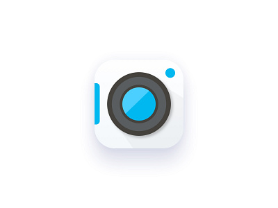 Camera Icon app app design app icon branding camera camera app icon icon design ios logo minimal