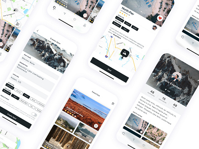 Photo Location App app app design camera card design ios minimal photo photography profile ui ux