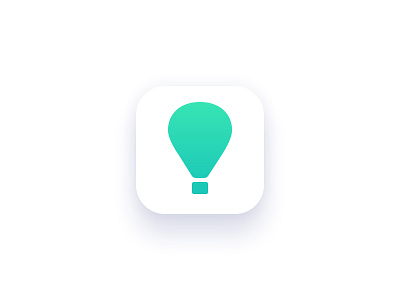 Balloon Fiesta Icon app app design app icon balloon branding clean design gradient hot air ballon icon ios minimal simple ui ux