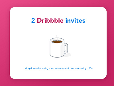 2 Dribbble invites app design design dribbble dribbble best shot dribbble invitation dribbble invite dribbble invite giveaway minimal typography ui ux