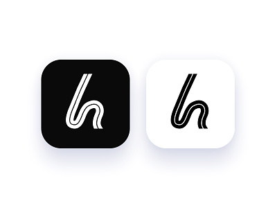 Road Icon app app icon auto automobile automotive branding car design drive driving h icon ios logo minimal road typography vector