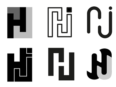 HJ logos/ H logos black white black and white h logo logo logo design
