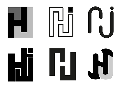 HJ logos/ H logos black white black and white h logo logo logo design