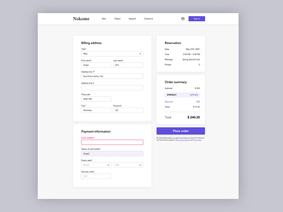 Card checkout page card checkout checkout page credit card checkout daily 100 challenge daily ui dailyui dailyuichallenge payment payment form payment method