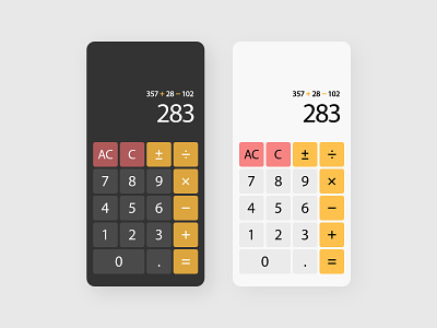 Calculator (Daily UI Challenge) calculator