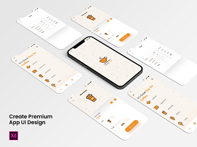 PREMIUM App UI Design - "Coffee Zone" app design app ui design ui ux design