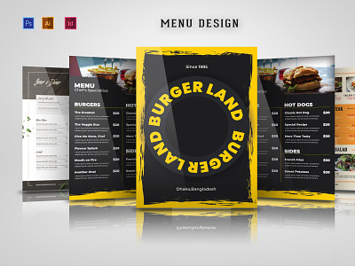 Menu Design - BURGER LAND