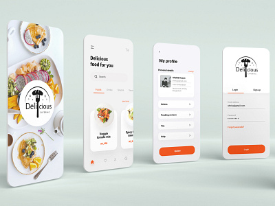 Food Delivery - App UI Design | Shahib Hasan app design app ui app ui design
