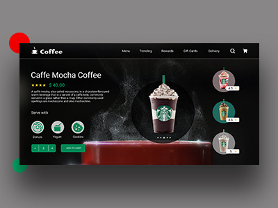 Coffee- Landing Page landing page ui web ui websites landing page