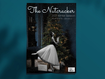 Poster Design | The Nutcracker ballerina ballet poster poster art poster design winter