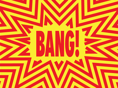 Bang! bang illustration typography