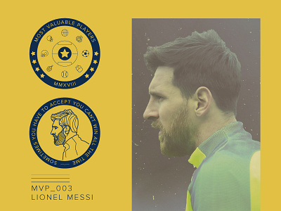 MVP_003 - Lionel Messi argentina barcelona coin fifa world cup football illustration leo lionel messi messi mvp quote soccer