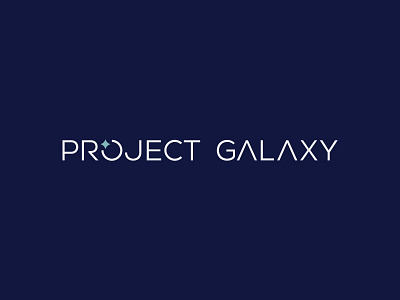 Project Galaxy cosmos galaxy logo logotype project space stars typography universe