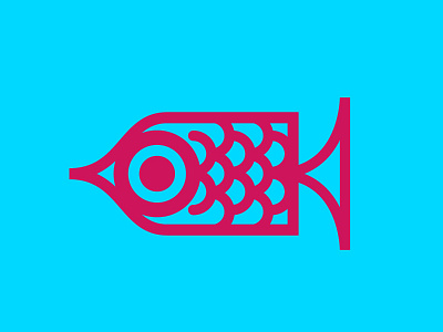 Fish seafood illustrator illustration hieroglyphic fish