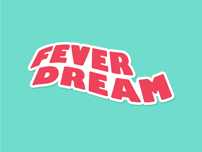 FDDC Sticker typography illustration art stickers fddc fever dream design