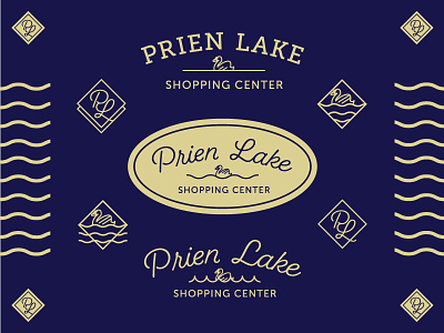 Prien Lake Shopping Center identity logo real estate branding retailer