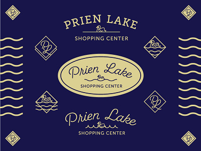 Prien Lake Shopping Center branding identity logo real estate retailer