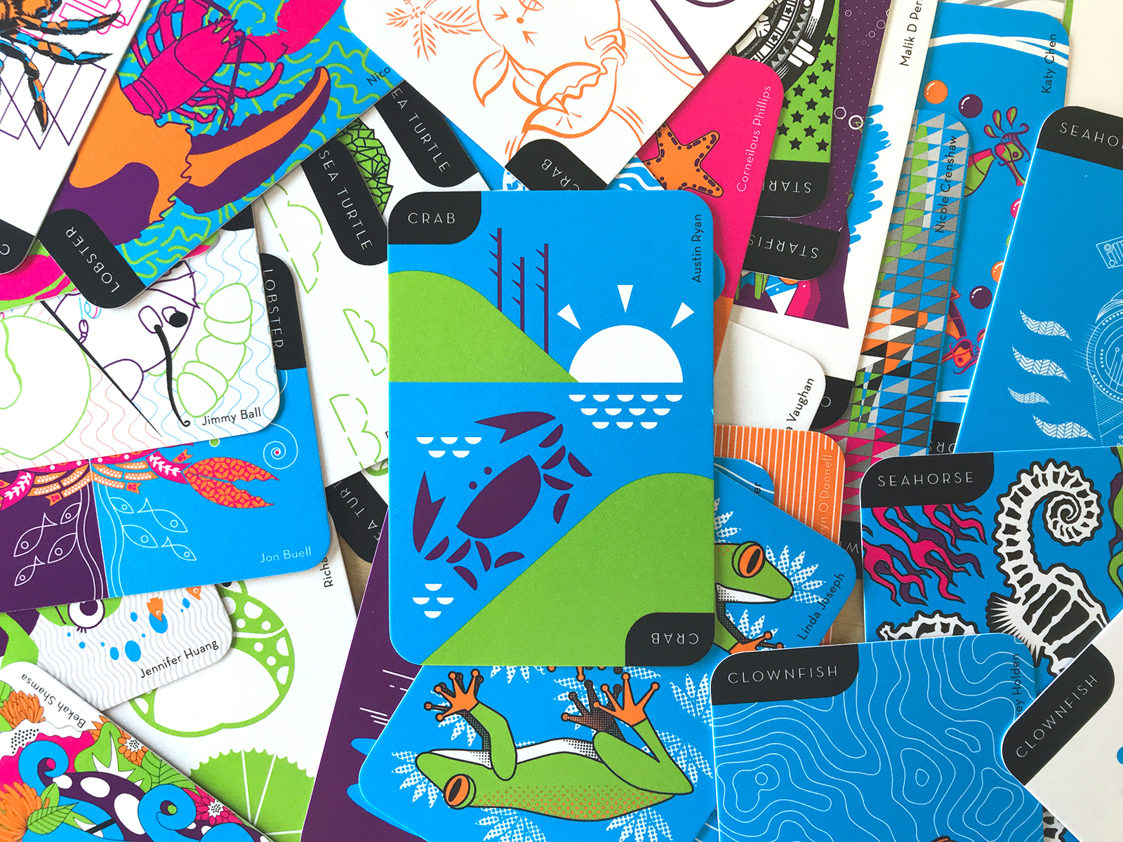 AIGA DFW Go Fish Deck by Austin Ryan on Dribbble