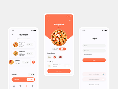 Pizza Delivery UI Kit Mobile