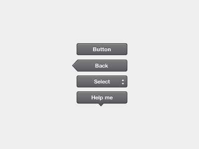 Black on White UI elements