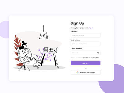 Sign up page dailyui figma macbook signup