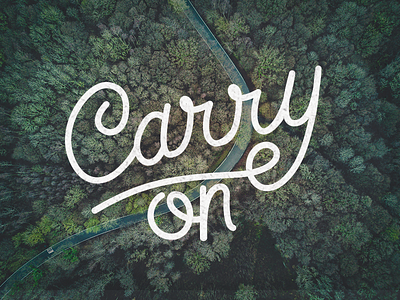 Carry on carry design font handlettering illustrator type typography