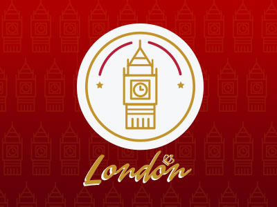 Big Boom badges bang big city crown explosion gold illustration inspiration london red vector