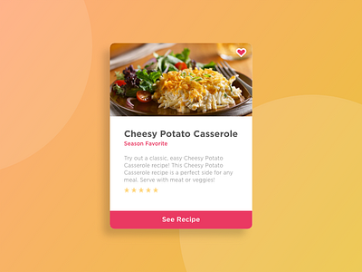 Cheesy Card card creation design designer eat food product ui ux web design yellow