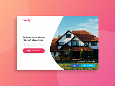 Homely Login cards