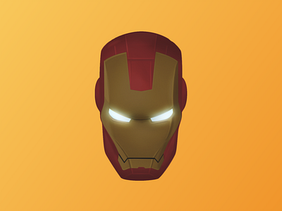 Hero Series (Iron Man) design digital hero iron man man paint painting red yellow