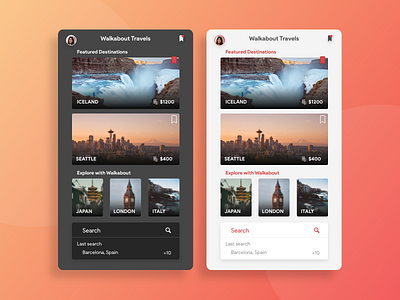 Morning warm up (Travel App) clean design landing page product travel ui ux visual design web design