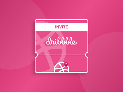 INVITES creation design dribbble explore invite pink selection white