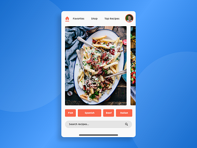 morning warm up #31 clean design food landing page mobile product ui ux visual design