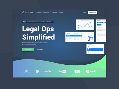 SimpleLegal website redesign. branding design illustration product ui visual design web design