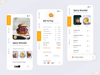 Food App UI Concept Part 01