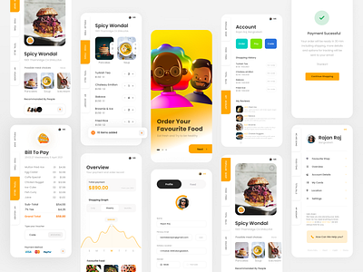 FOOD APP UI Concept Exploration