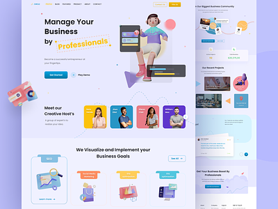 Business Agency Website Design
