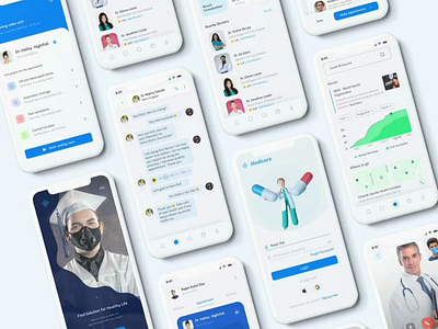 MEDICORE Health Service App Case Study animation appuiux branding designideas doctors healthservice hospital logo medicalapp mobile app design ui uiuxdesigner ux