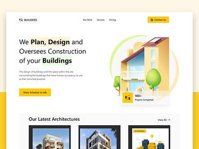 BUILDER Architecture Website Landing Page