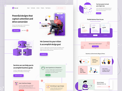 CURVED Design Agency Website