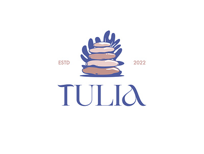 Tulia Logo Design branding candle logo relax tulia vector zen